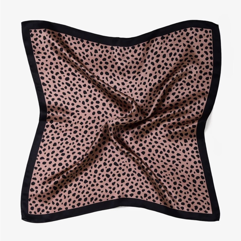 Leopard Print Silk Scarf